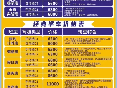 東方時尚駕校c1多少錢?考c1駕照6000全包嗎？